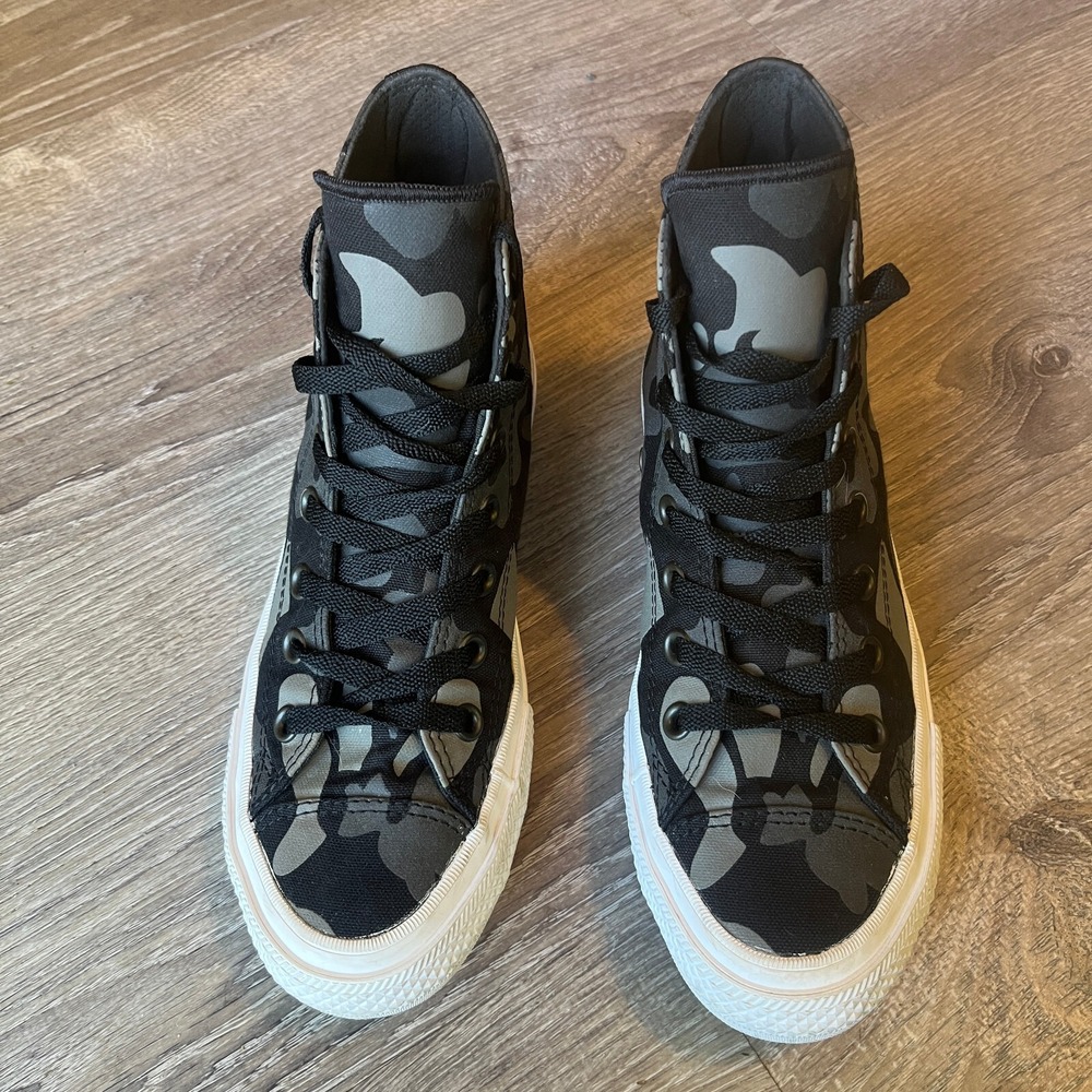 Converse Chuck Taylor All Star Hi-Top Reflective Camo Black Womens 8 UK 6 EU 38 - Picture 5 of 10